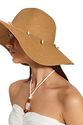 Trendyol Women's Casual Brown Hat