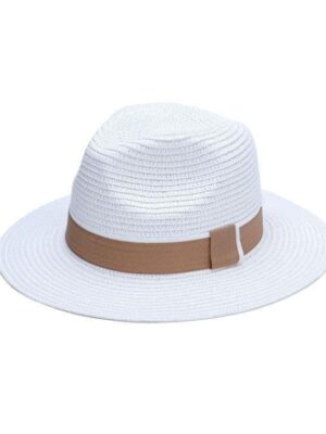 KOLLACHE Summer Panama Straw Hat with Wide Brim