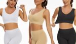 Lemef 3-Pack Seamless Sports Bra with Removable Pads
