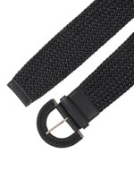 Allegra K Women's Wide Braided Waist Belt with Buckle