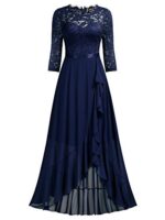 MIUSOL Women's Elegant Floral Lace Maxi Dress
