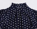 Wellwits Women's Polka Dots Pleated Midi Dress