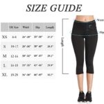 SIMIYA Women's High Waist 3/4 Length Yoga Leggings