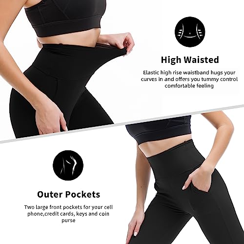 SINOPHANT High Waisted Leggings with Pockets, Yoga Pants