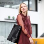 Kattee Vintage Women Leather Tote Bag, Large & Stylish