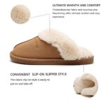 Misolin Women's Memory Foam Fluffy Slippers, Indoor/Outdoor