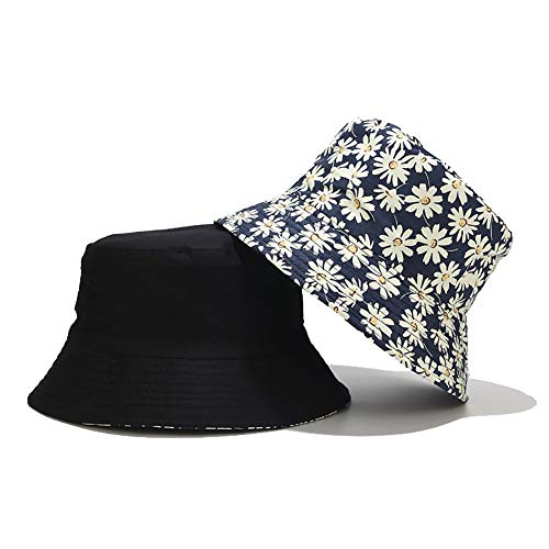 Reversible Cute Bucket Hat for Women, Double-Sided