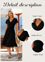 GRECERELLE Womens Summer Wrap Dress Casual Floral