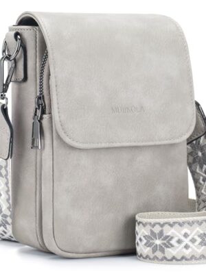 MUIIKOLA Small Leather Phone Shoulder Bag with Card Slots