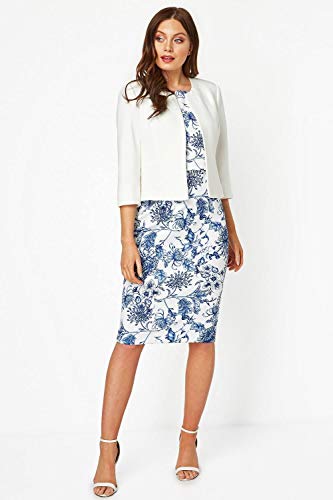 Roman Originals Women's Cropped Bolero Jacket - 2 Pockets