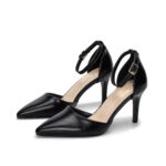 Women's Buckle Ankle Strap Pointed Toe Stilettos