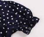 Wellwits Women's Polka Dots Pleated Midi Dress