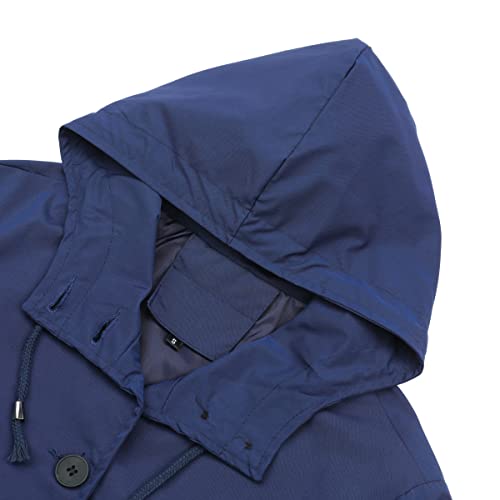YFFUSHI Women's Waterproof Windproof Lightweight Raincoat