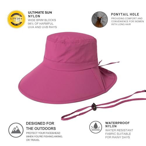 TOP-EX XL/XXL Women's UV Protection Waterproof Sun Hat