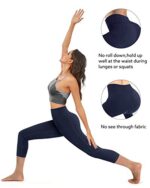 OUGES Womens High Waist Yoga Pants with Pockets