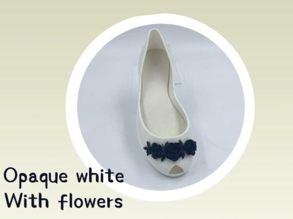 IVACHY Womens Jelly Ballet Shoes, Bow Slip-On Flats