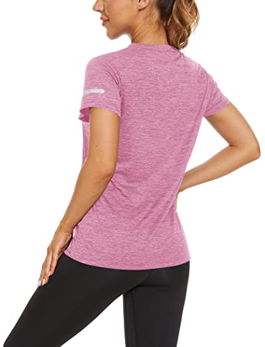 KEFITEVD Women's Quick Dry Short Sleeve Sport Top