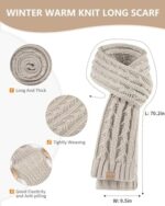 Winuesa Women's Winter Hat, Scarf & Gloves Set