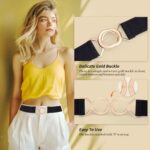 Maikun Women's Elastic Waist Belt for Dresses