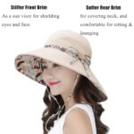 KXF Women Sun Hat UPF50+ Foldable Reversible Wide Brim