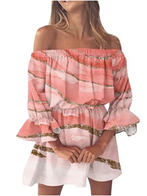 AMhomely Summer Dresses for Women 2023 Party Elegant