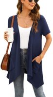 Yommay Ladies Long Sleeve Lightweight Cardigan with Pocket