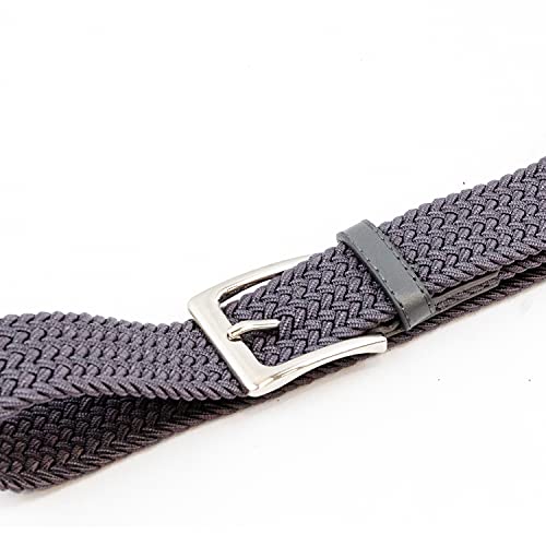Woodland Leathers Elastic Braided Belt, Unisex Stretch