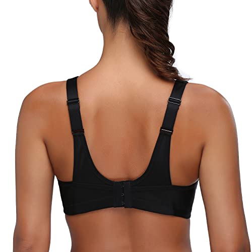 WingsLove Women's High Impact Wirefree Sports Bra