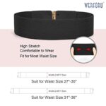 WERFORU Women's Elastic Vintage Stretchy Belt for Dresses