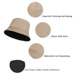 MEANBEAUTY Unisex Cotton Bucket Hat for Outdoor Hiking