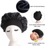 Silk Hair Wrap Bonnet for Sleeping, 1Pc, Elastic Hat