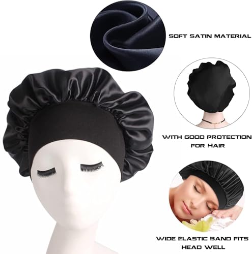 Silk Hair Wrap Bonnet for Sleeping, 1Pc, Elastic Hat
