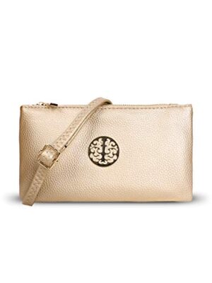 Women's Small Clutch with Wristlet & Shoulder Strap