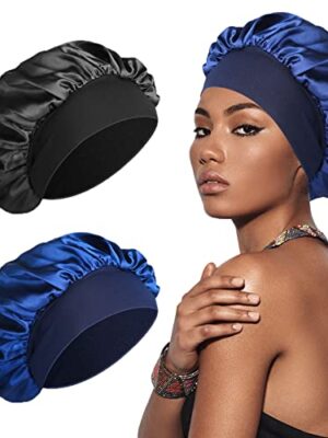 SWEET VIEW Silk Bonnet, Satin Hair Wrap for Sleeping