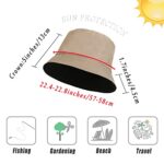 MEANBEAUTY Unisex Cotton Bucket Hat for Outdoor Hiking