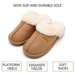 Misolin Women's Memory Foam Fluffy Slippers, Indoor/Outdoor