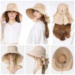 Comhats Wide Brim UV Protection Cotton Sun Hat for Women