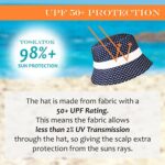 TOSKATOK® UPF 50+ Reversible Cotton Polka Dot Sun Hat
