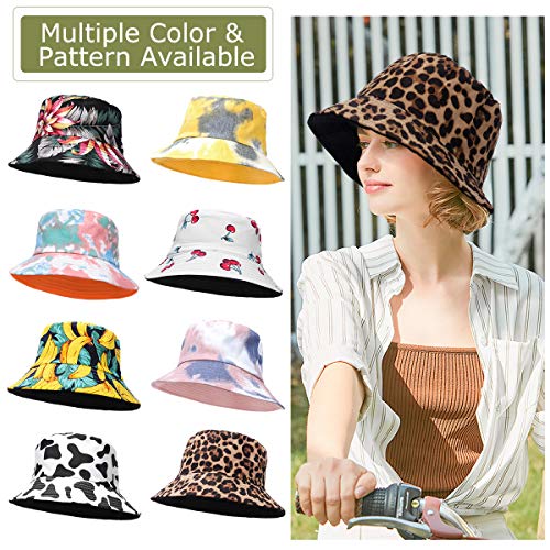 Reversible Cotton Bucket Hat - Women’s Summer Beach Hat