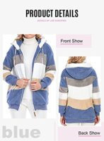 Dokotoo Womens Fuzzy Fleece Hooded Cardigan UK S-XXL