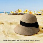 Airmoon Women's UV Protection Foldable Straw Beach Hat