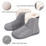 VeraCosy Ladies' Cable Knit Memory Foam Slippers