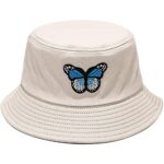 XYIYI Embroidery Cotton Bucket Hat for Women Girls