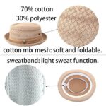 HunterBee 2 pcs Women Ladies Mesh Straw Fedora Hat