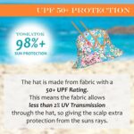 TOSKATOK UPF 50+ Reversible Floral Cotton Sun Hat