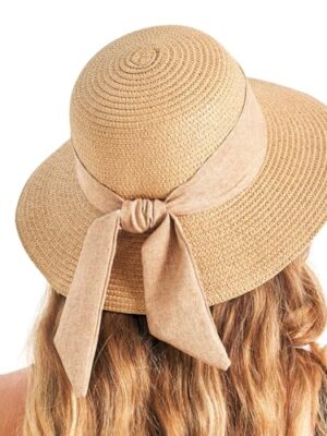 Gajaous Women's UPF 50+ Wide Brim Straw Sun Hat