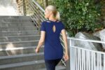 iClosam Women's Short Sleeve Yoga T-Shirt for Running