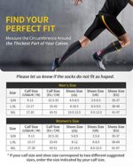 CAMBIVO Compression Socks 2 Pairs for Calf & Ankle Support