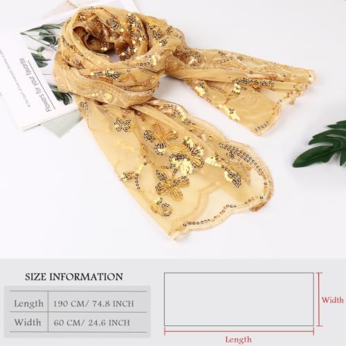Sequin Floral Shawls for Evening Dresses, Sheer Mesh Wraps
