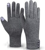 Outrip Women's Winter Touchscreen Gloves (Gray, M)